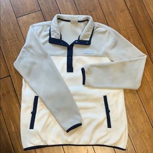 Columbia Fleece Pullover Cream and Navy